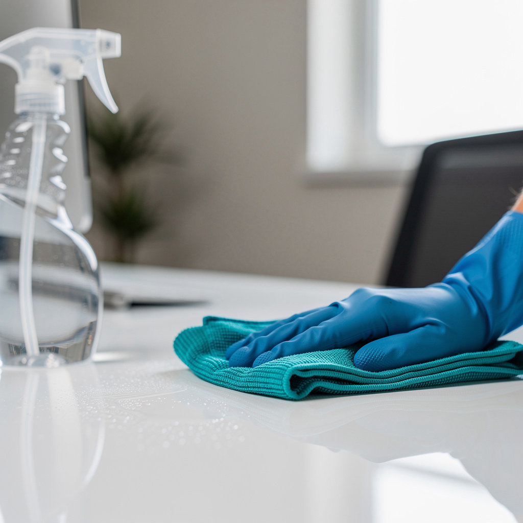 Jaqueline Cleaning Services professional commercial cleaning team maintaining a clean and productive office environment in Carlisle, PA